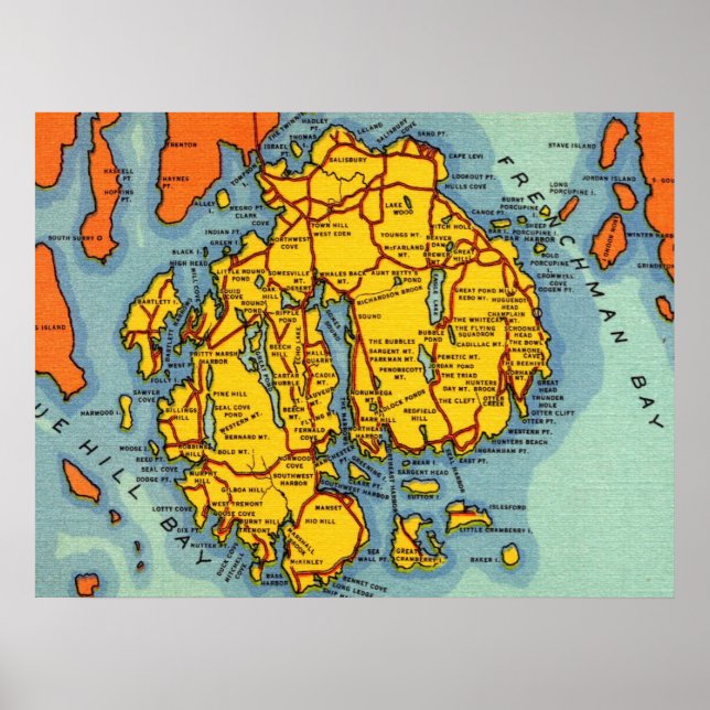 Bar Harbor - Acadia Park Poster (Framsidan)