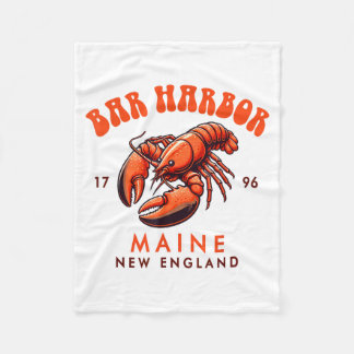 Bar Harbor Maine New England Travel Funny Bar Harb Fleecefilt