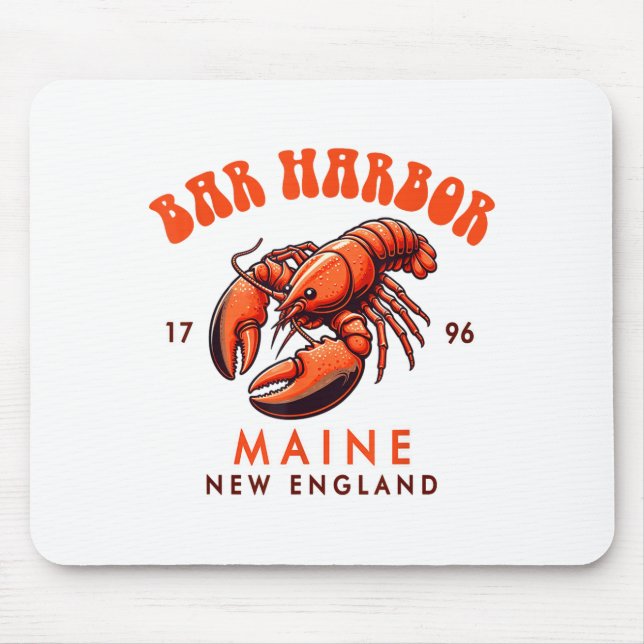 Bar Harbor Maine New England Travel Funny Bar Harb Musmatta (Framsidan)