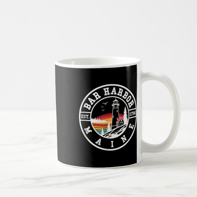 Bar Harbor - Maine - Retrokonstruktion - Klick  Kaffemugg (Höger)