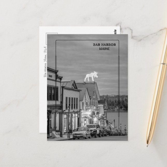 Bar Harbor, Maine Vykort (Fram/Back In Situ)
