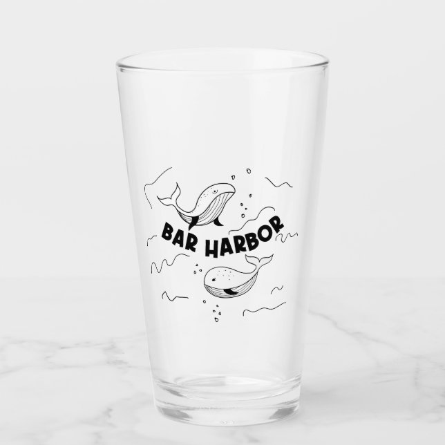 Bar Harbor Maine Whales Glaskopp (Framsida)