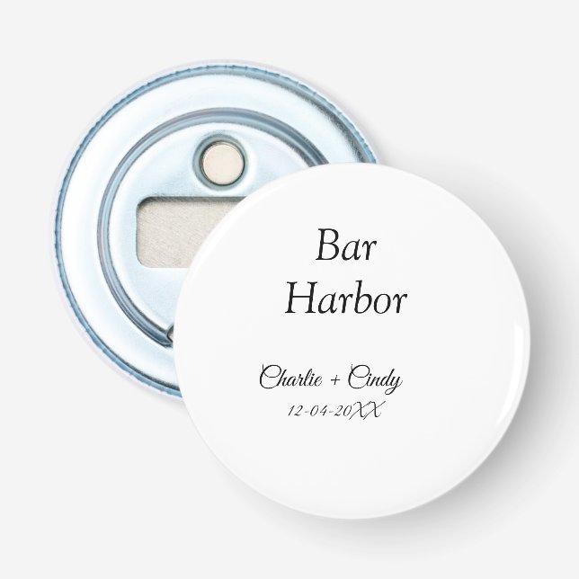 Bar Harbor möhippa brudtärna bröllop a Flasköppnare (Framsidan)