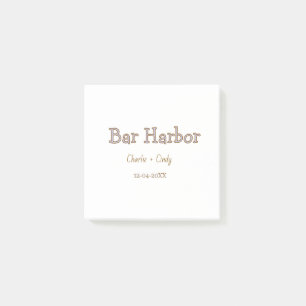 Bar Harbor möhippa brudtärna bröllop a Post-it Block
