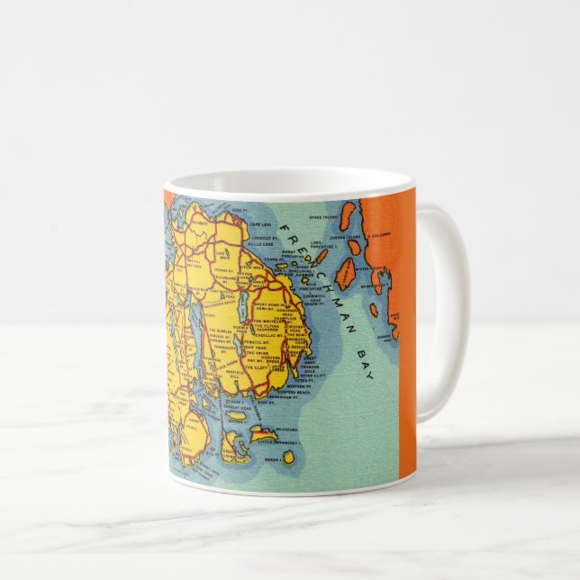 Bar Harbor - Mt Desert Island  Kaffemugg (Framsida höger)