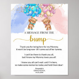 Bär honom eller henne ett meddelande från klumpen poster