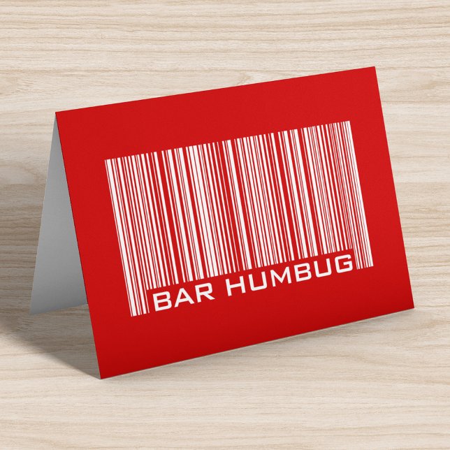 Bar Humbug - Anti jul bar kod Helgkort (Skapare uppladdad)