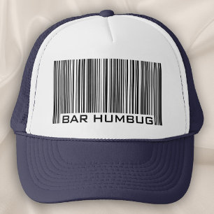 Bar Humbug (Bah Humbug) Anti-Jul Bar Code Truckerkeps
