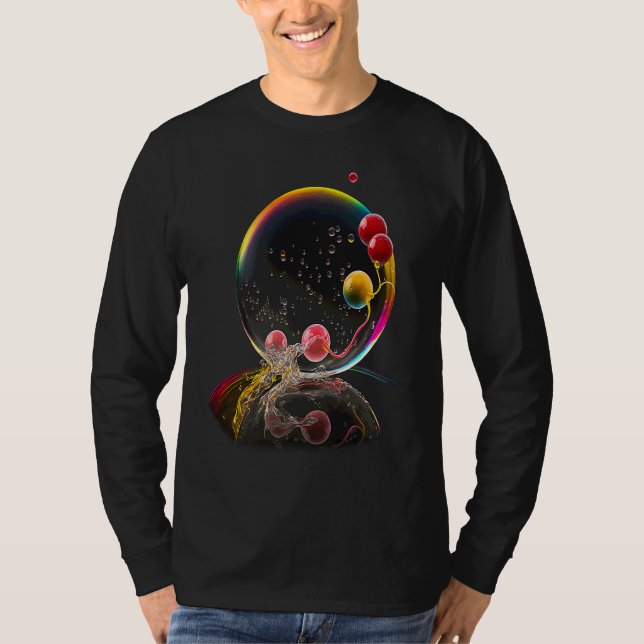 Bär i tvål bubbla frukter t shirt (Framsida)