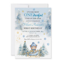 Bär jul en första födelsedag Vinter