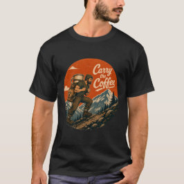 Bär kaffet Vintage Äventyr T Shirt