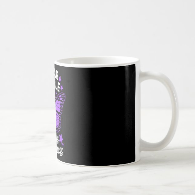 Bär lila för lupus medvetenhet månad sle band kaffemugg (Höger)
