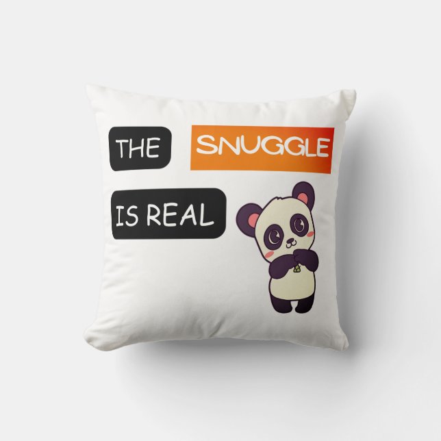 Bär med mig: Snuggen är äkta Kudde (Framsida)