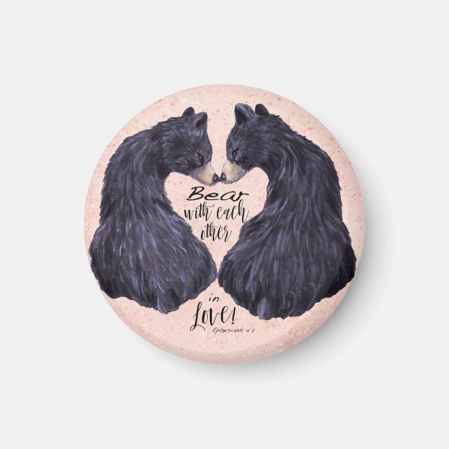 Bär med varandra magnet (Framsidan)