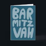 BAR MITZVAH Anpassningsbar Modern Blå Teal Kort<br><div class="desc">Handritad text av mig till dig. Lägg till din egen text på insidan av kortet eller ändra bakgrundsfärgerna. För fler mönster och färger, kontrollera min butik! Eller låt mig veta om du vill ha något anpassat. Jag har också matchande presentpapper och naturligtvis både Bar och Bat Mitzvah-versioner! Fråga om du...</div>