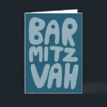 BAR MITZVAH Anpassningsbar Modern Blå Teal Kort<br><div class="desc">Handritad text av mig till dig. Lägg till din egen text på insidan av kortet eller ändra bakgrundsfärgerna. För fler mönster och färger, kontrollera min butik! Eller låt mig veta om du vill ha något anpassat. Jag har också matchande presentpapper och naturligtvis både Bar och Bat Mitzvah-versioner! Fråga om du...</div>
