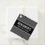 BAR MITZVAH enkel modern djärv geometrisk svart Gåvor Etiketter<br><div class="desc">av kat massard >>> https://linktr.ee/simplysweetpaperie <<<
En enkel,  personlig etikett precis rätt för presentkort till din speciella fest.</div>