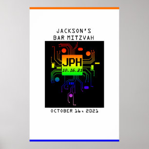 Bar Mitzvah-evenemang Anpassad logotyp  Poster