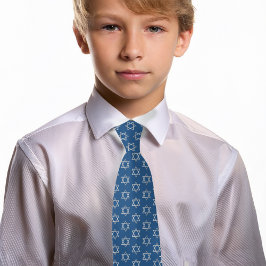 Bar Mitzvah Falskt Silver Stjärna av David Klassis Slips