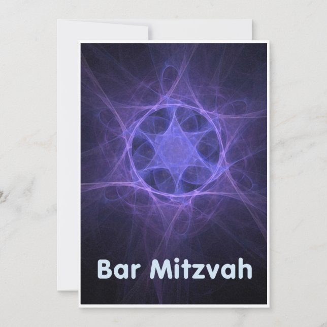 Bar Mitzvah Inbjudningar (Framsida)