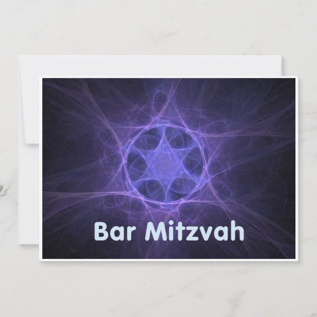 Bar Mitzvah Inbjudningar (Framsida)