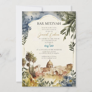 Bar Mitzvah Judisk Jerusalem Inbjudan