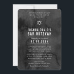 BAR MITZVAH modern trendig dyster svart akvarell Inbjudningar<br><div class="desc">av kat massard >>> kat@simplysweetPAPERIE.com <<<</div>