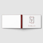 Bar Mitzvah-monogram vit burgundergrå signeringbok Gästböcker<br><div class="desc">Denna eleganta minimalistiska Bar Mitzvah-fest gästbok har en vit bakgrund,  grått monogram och burgunderfärgad text. Ryggen är burgunderfärgad med vit text. Lätt att anpassa,  byt bara ut eller ta bort exempel namn och text på framsidan och ryggen. Med ensamrätt © 2024 Alan & Marcia Socolik.</div>