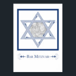 bar mitzvah (star of david elegance photo gift) poster<br><div class="desc"></div>