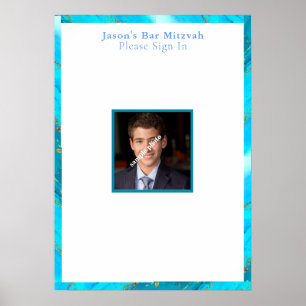 Bar Mitzvah, tradition, Foto incheckningsbräda Poster