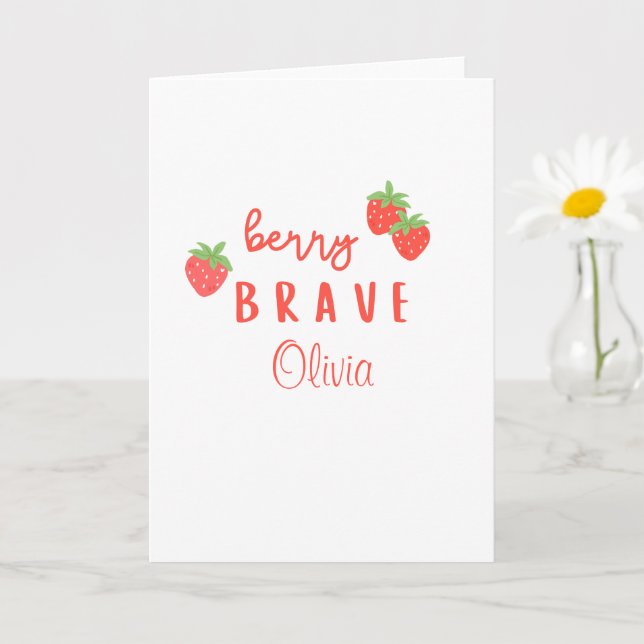 bär mod barndom cancer sjuk barn anpassat namn kort (Liten växt)