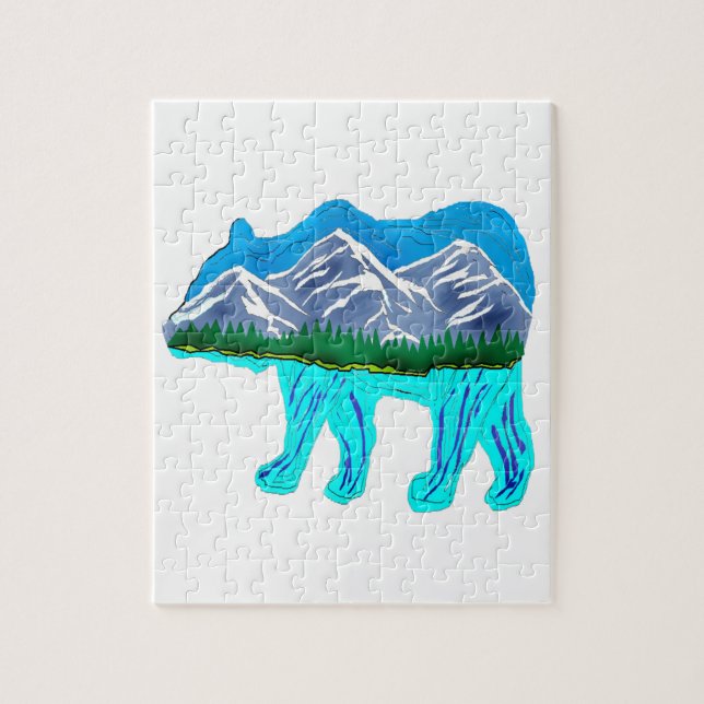 Bär mycket mark pussel (Vertikal)