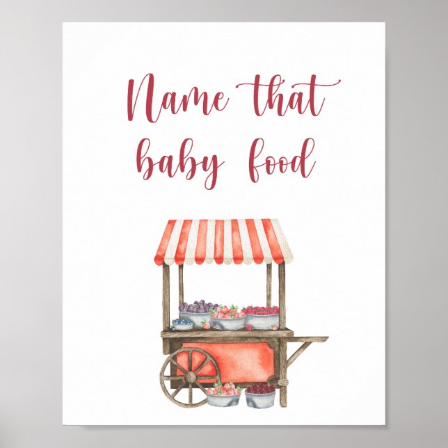 Bär - namnge den babymaten poster (Framsidan)