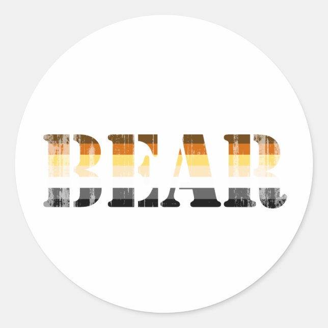 BAR-nödlidande Runt Klistermärke (Framsida)