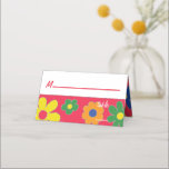 Bar och Bat Mitzvah 1960-talsinspirerat platskort Placeringskort<br><div class="desc">Bar Mitzvah eller Bat Mitzvah Platskort. "1960-talstema"</div>