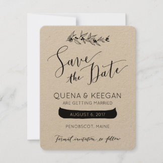 Bär och kanot sparar datum spara datumet