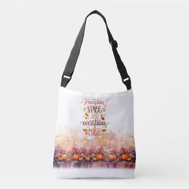 Bär påsar och kryddor och allt trevligt axelväska (Framsida)