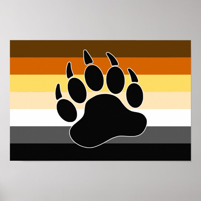 Bär Pride, Flagga Poster (Framsidan)