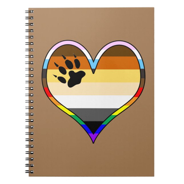 Bär Pride Hjärtsbärbar dator Anteckningsbok (Framsidan)