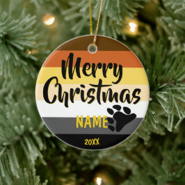 Bär Pridets Personlig jul Julgransprydnad Keramik
