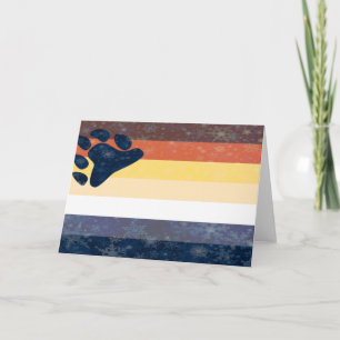 Bär Pridets snöflingkort Helgkort