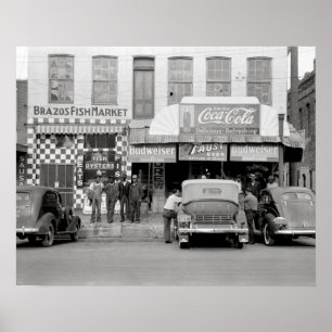 Bar & Restaurang, 1939. Vintagefoto Poster