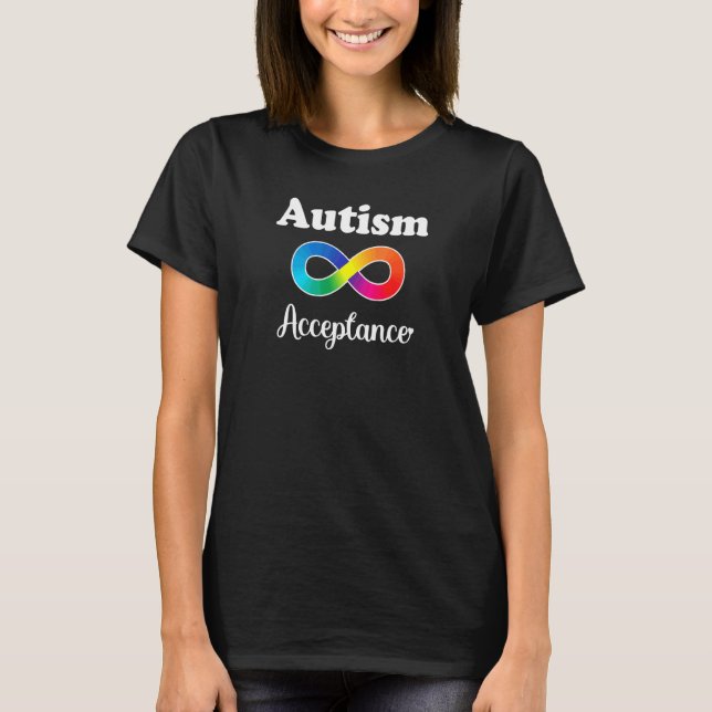 Bär Röda Istället Acceptans Av Autism Autistisk Ac T Shirt (Framsida)