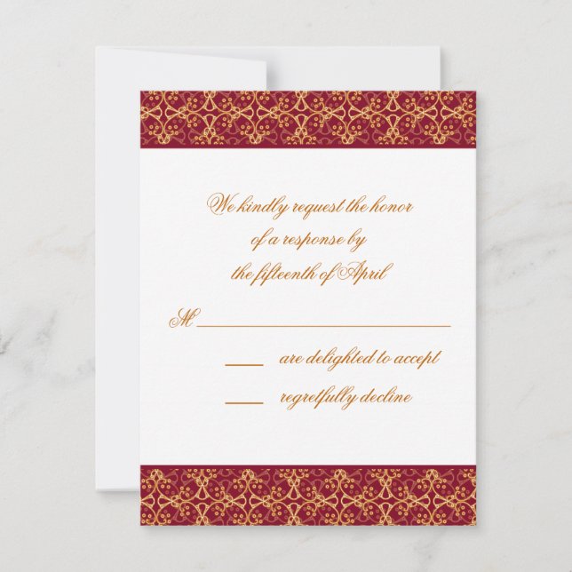 Bär Röda Kluster Svarskort Inbjudningar (Framsida)