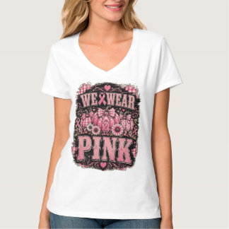 Bär Rosa Bröstcancer Medvetenhet Pumpkin T-Shirt
