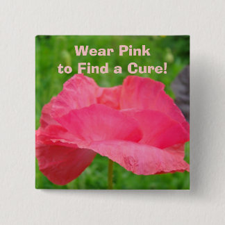 Bär Rosa för att hitta ett botemedel! Knappar Rosa