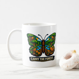 Bär Skogens Fjärilsekosystem Kaffemugg