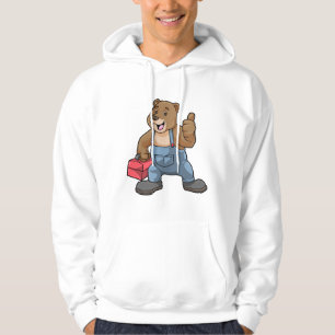 Bär som hantverkare med Verktyg box Hoodie