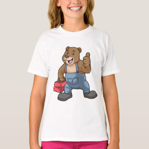 Bär som hantverkare med Verktyg box T Shirt