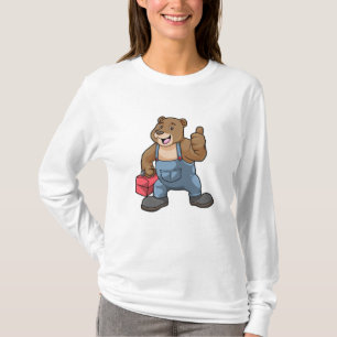 Bär som hantverkare med Verktyg box T Shirt